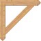 Ekena Millwork Traditional Arts and Crafts Smooth Bracket w/ Offset Brace, Western Red Cedar, 7 1/2"W x 44"D x 44"H BKT0806X44X44TRA03SWR - alternate 3